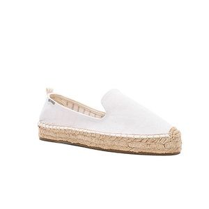 White Soludos Smoking Slipper